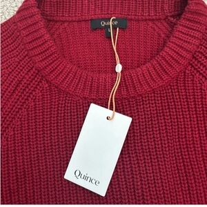 NWT tags Quince Fisherman Sweater
